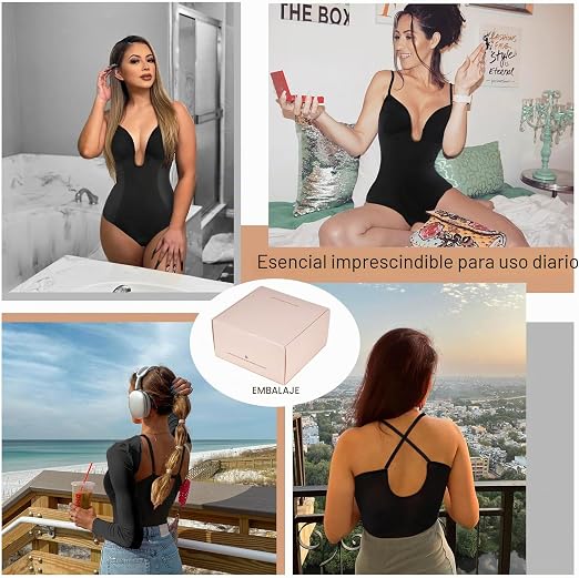Body moldeador sin costuras color beige – talla M/L
