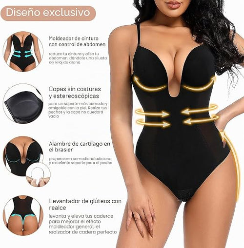 Body moldeador sin costuras color beige – talla M/L